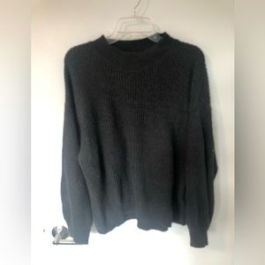 Dark gray knitted sweater